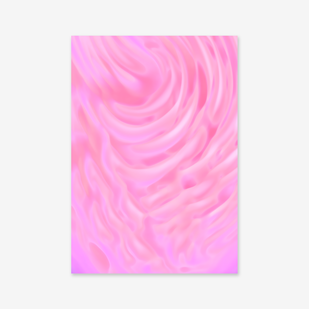 Close up No. 12 features abstract swirling pink patterns with a soft, textured look. Available as a giclée art print on matte archival paper, it adds sophisticated charm to any modern interior decor.